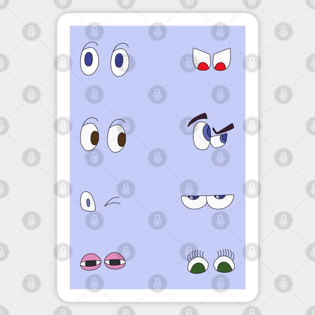 Eight Eyes Set Pack Magnet by DiegoCarvalho